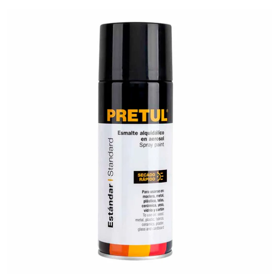Pintura E/Aerosol Negro Brillante Pa-Nb-P Pretul