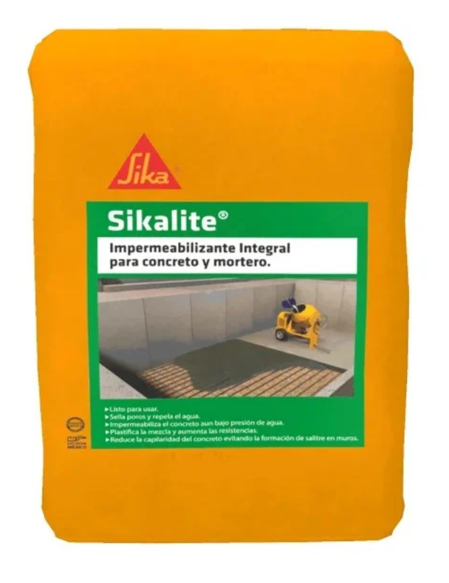 Sikalite Para Concreto Y Mortero Saco 10Kg