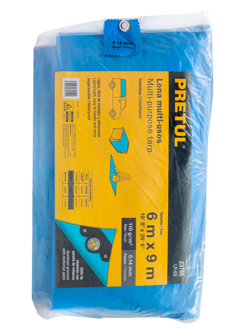 Lona Azul 6 X 9 Lp-69 Pretul