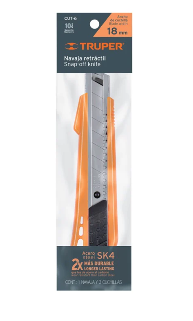 Navaja Cutter Plástico 6" Cut-6 Truper