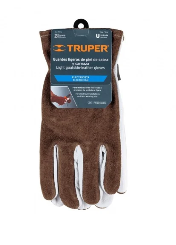 Guante Piel De Cabra Corto Gu-735 Truper