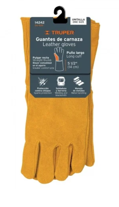 Guante De Carnaza Largo Gu-525/Gu-Cal Truper