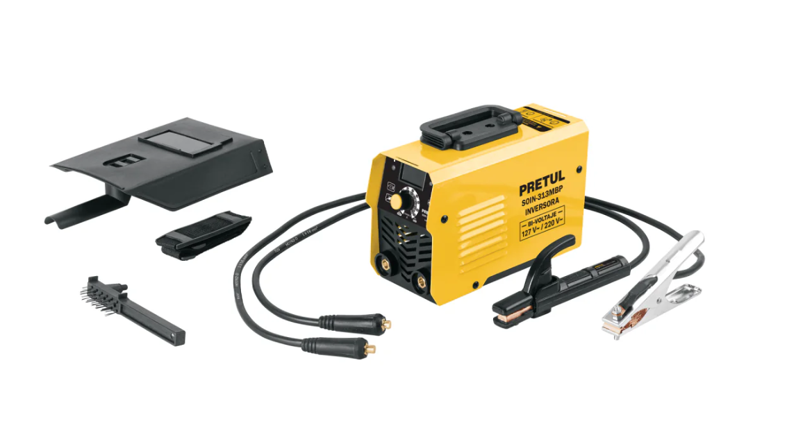 Mini Soldadora Inversora 130A Bi-Voltaje Serie 300 Soin-313Mbp, Pretul