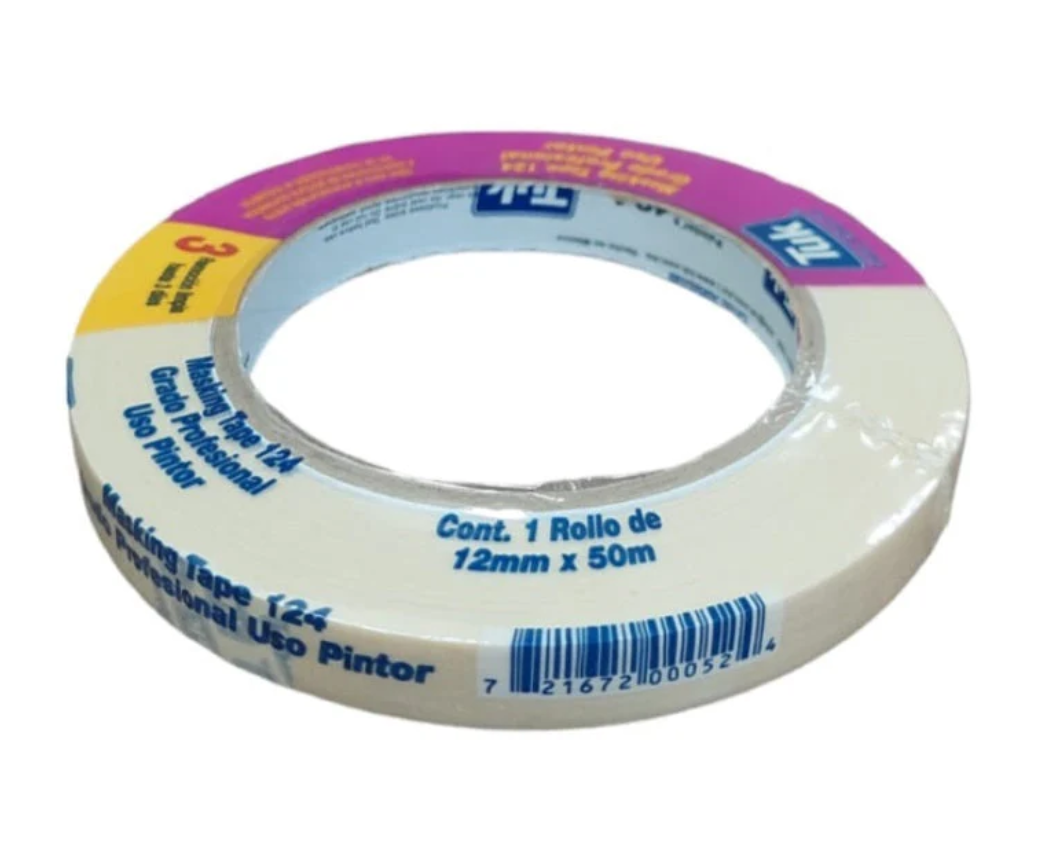 Cinta Masking Tape Tipo 124 12 mm x 50mm Tuk