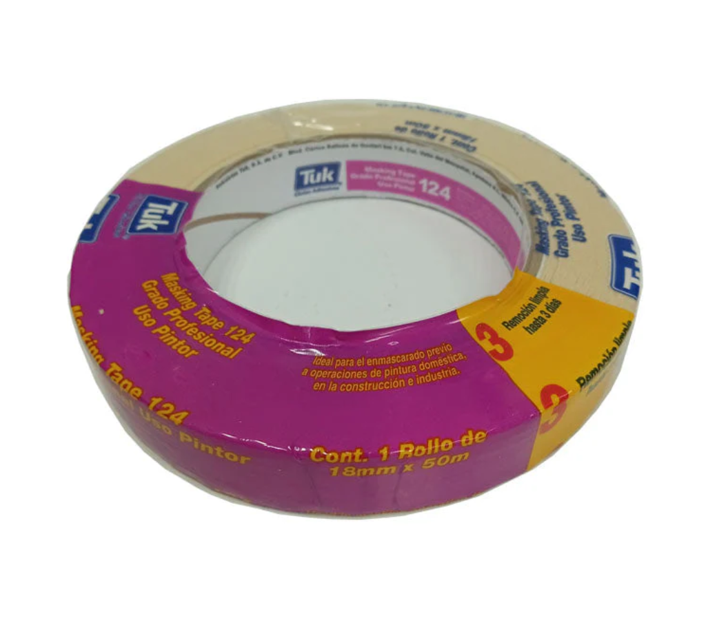 Cinta masking tape tipo 124 18mm x 50mm tuk