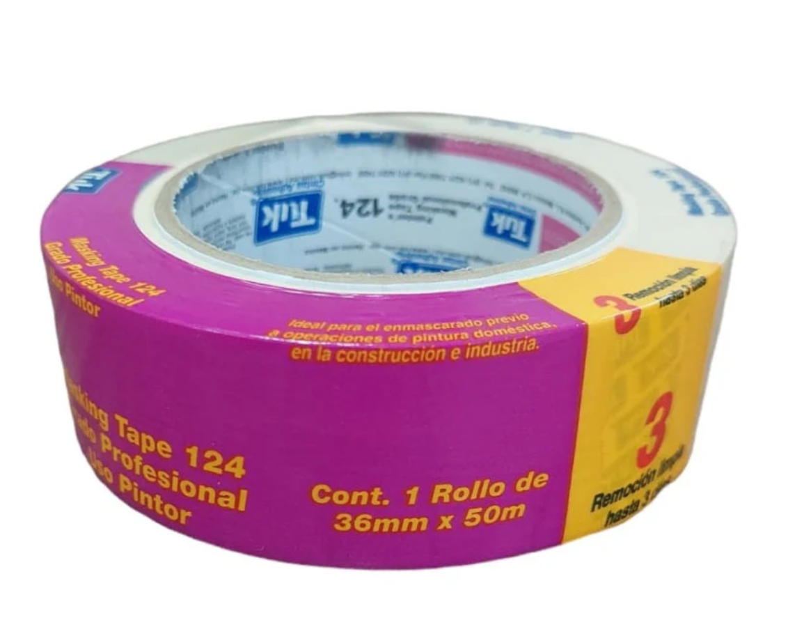 Cinta Masking Tape Tipo 124 36mm x 50mm Tuk
