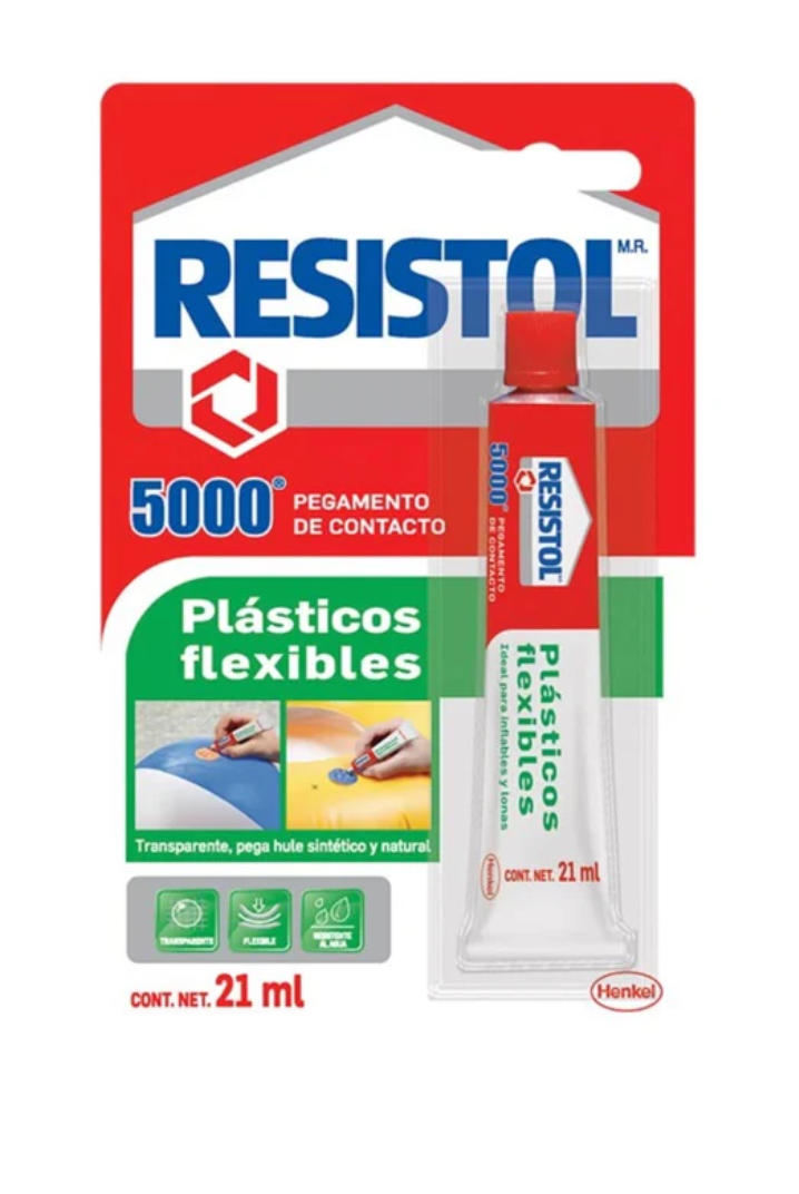 Resistol 5000 Plasticos Flexibles 21Ml