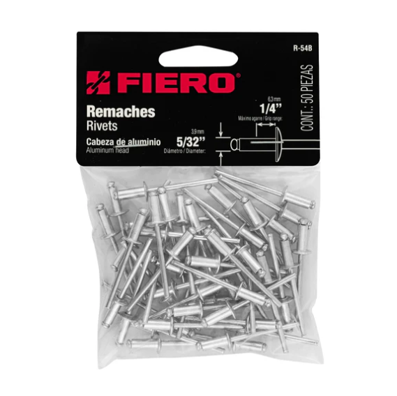 Remaches D/Alum.5/32" R-54B 50Pz Fiero