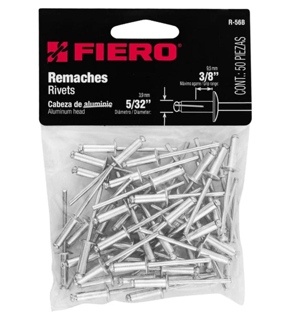 Remaches D/Alum.5/32" R-56B 50Pz Fiero