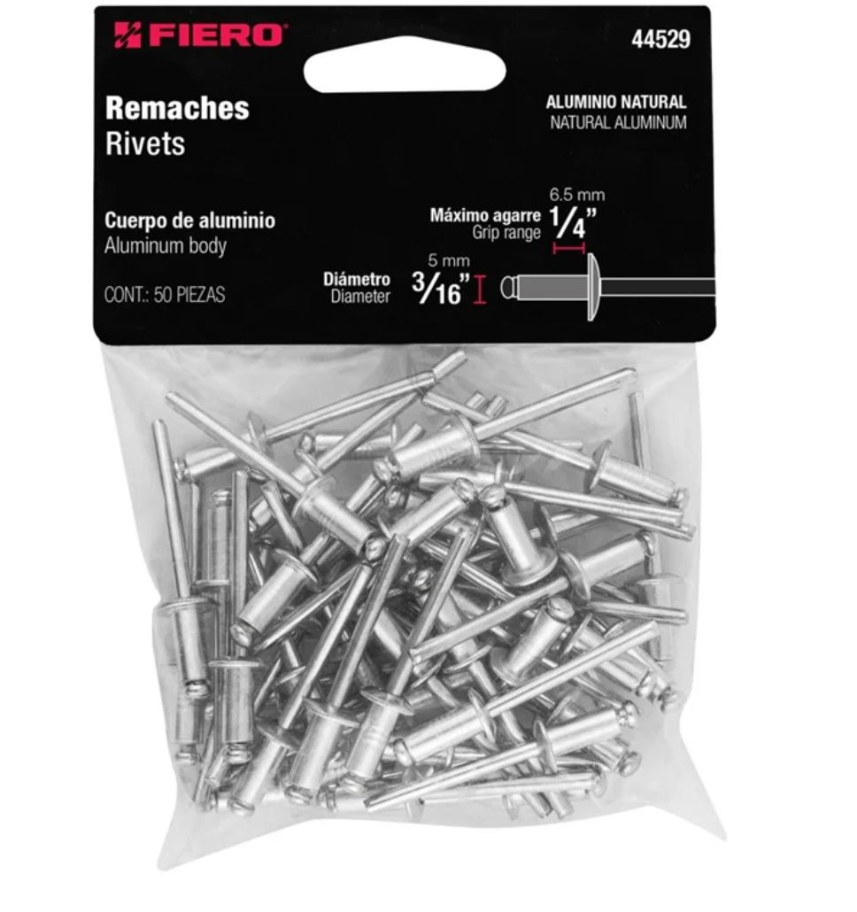 Remaches D/Alum.3/16 R-64B 50Pz Fiero