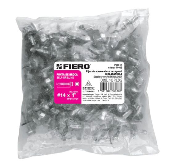 Pija Punta Broca 1" C/Ron. Pibr-1R Fiero 100 Piezas