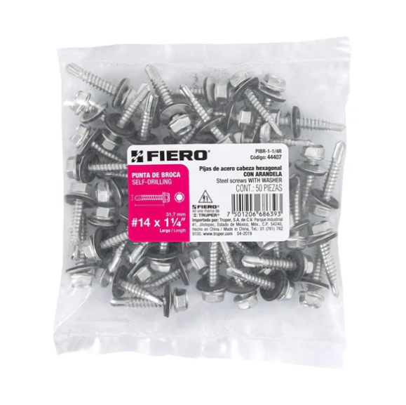 Pija Punta Broca C/Ron. Pibr-1-1/4R Fiero 50 Piezas