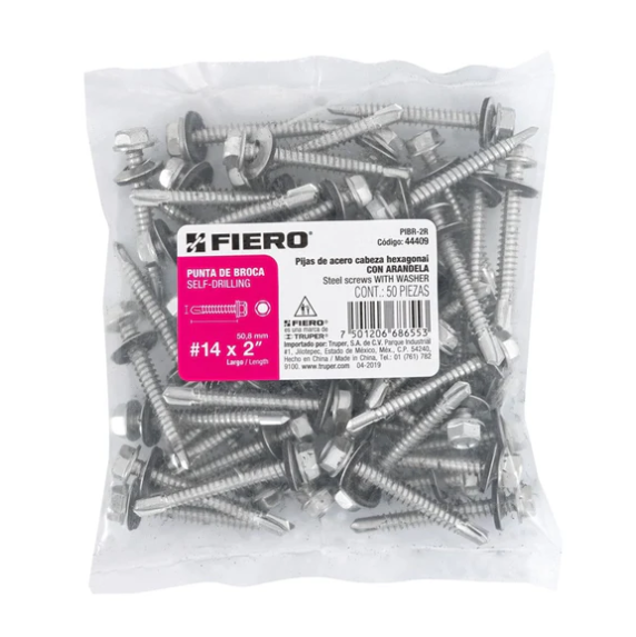 Pija Punta Broca C/Ron. 2" Pibr-2R Fiero 50 Piezas
