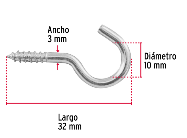 armellas abiertas de 17 x 40