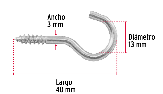armellas abiertas de 18 x 50