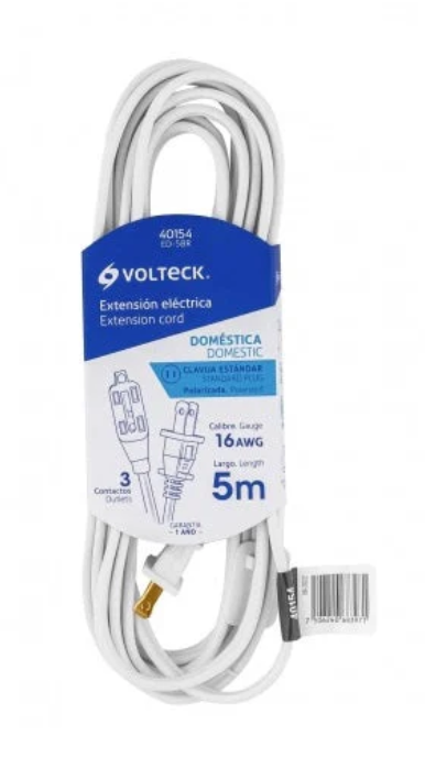 Extensión Eléctrico Domestica 5Mt