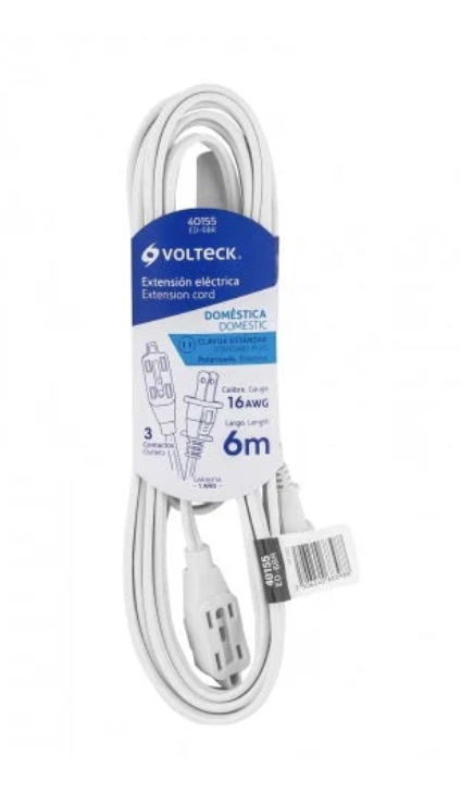 Extensión Eléctrico Domestica 6Mt