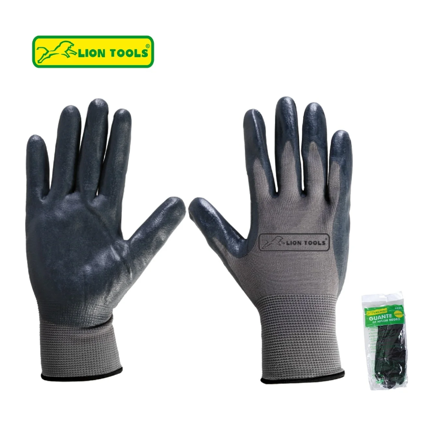Guantes palma de nitrilo negro Grande