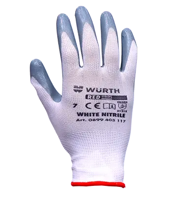 GUANTE BLANCO DE NITRILO