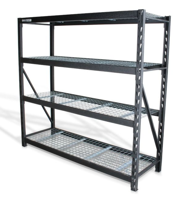 Estante para almacenaje metálico industrial (77”x24”) 4 repisas, 2500 kg