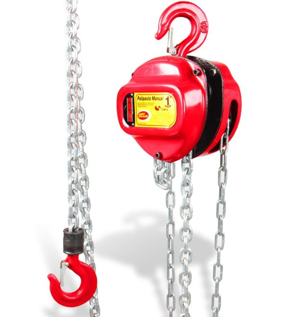 Polipasto Manual 1 ton, Cadena 3 mts